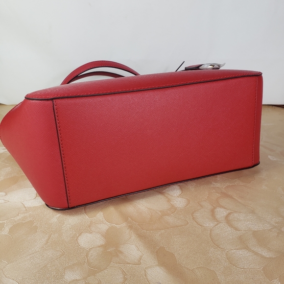 MICHAEL KORS JET SET TRAVEL L RED FLAME SHOULDER MK Bag - Picture 5 of 12